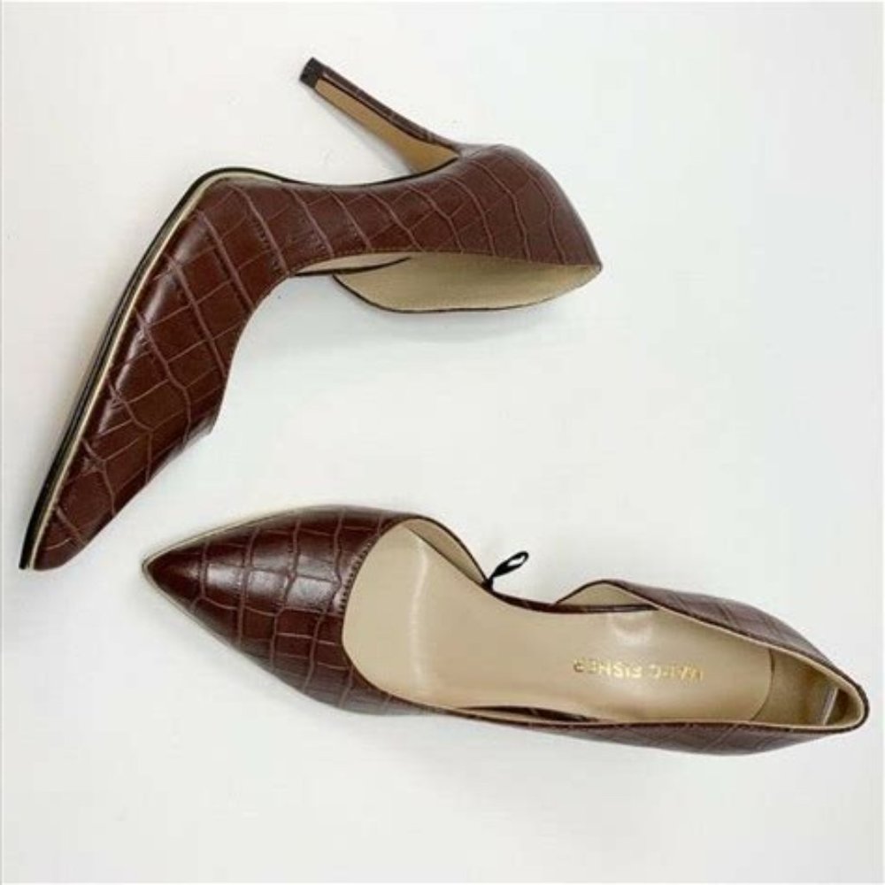 Marc Fisher Darlina Classic Pumps Faux Croc 10M